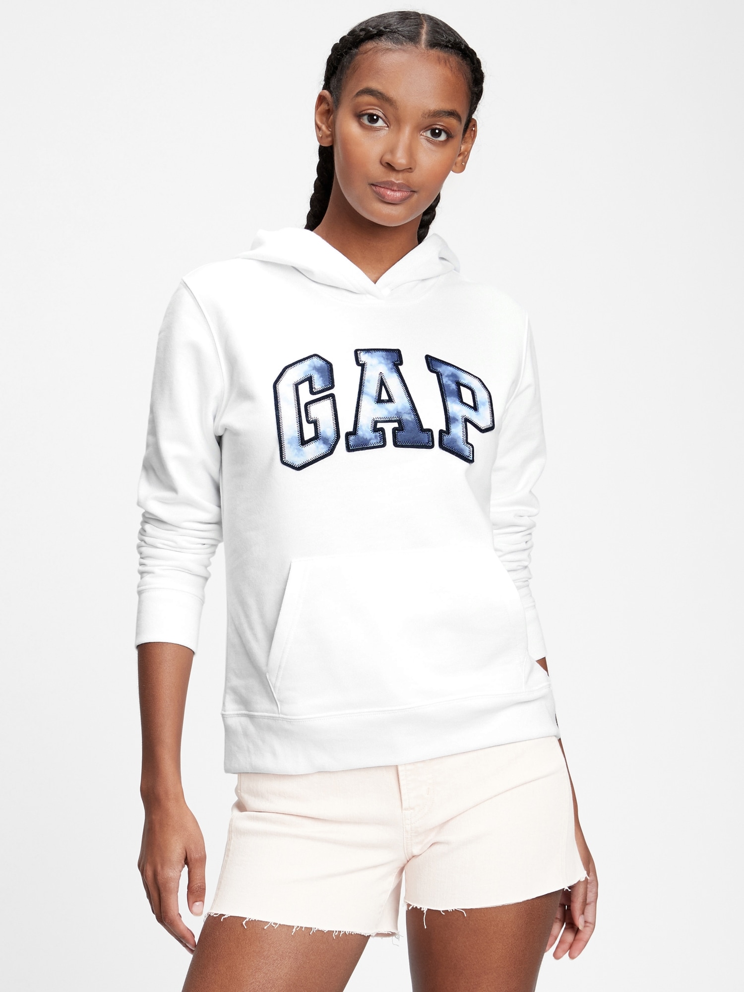 Gap white hoodie women's clearance