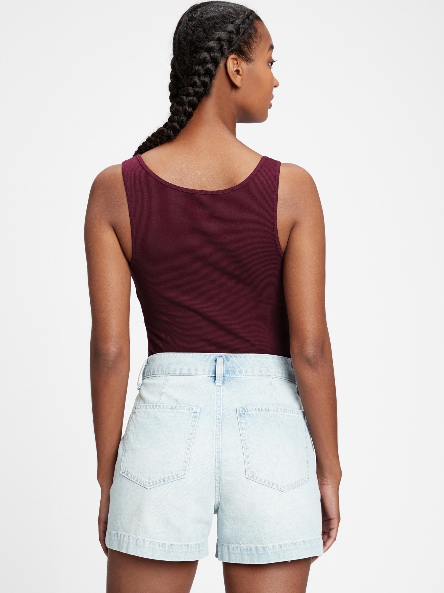 Print Ribbed Gap Logo Tank Top Gap Factory