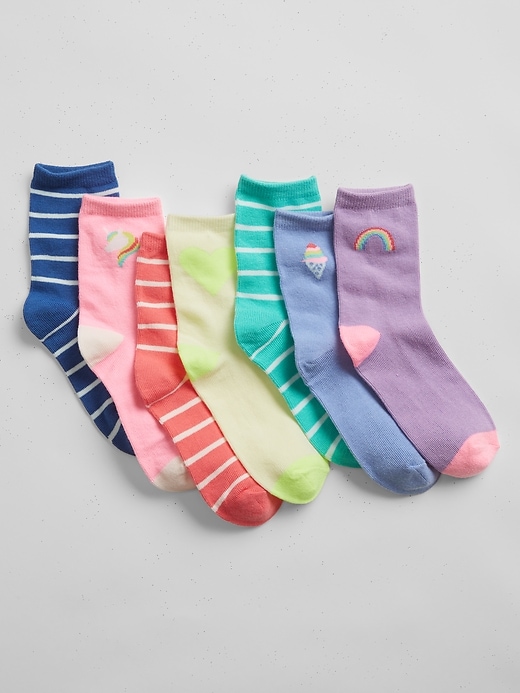 View large product image 1 of 1. Kids Crew Socks (7-Pack)