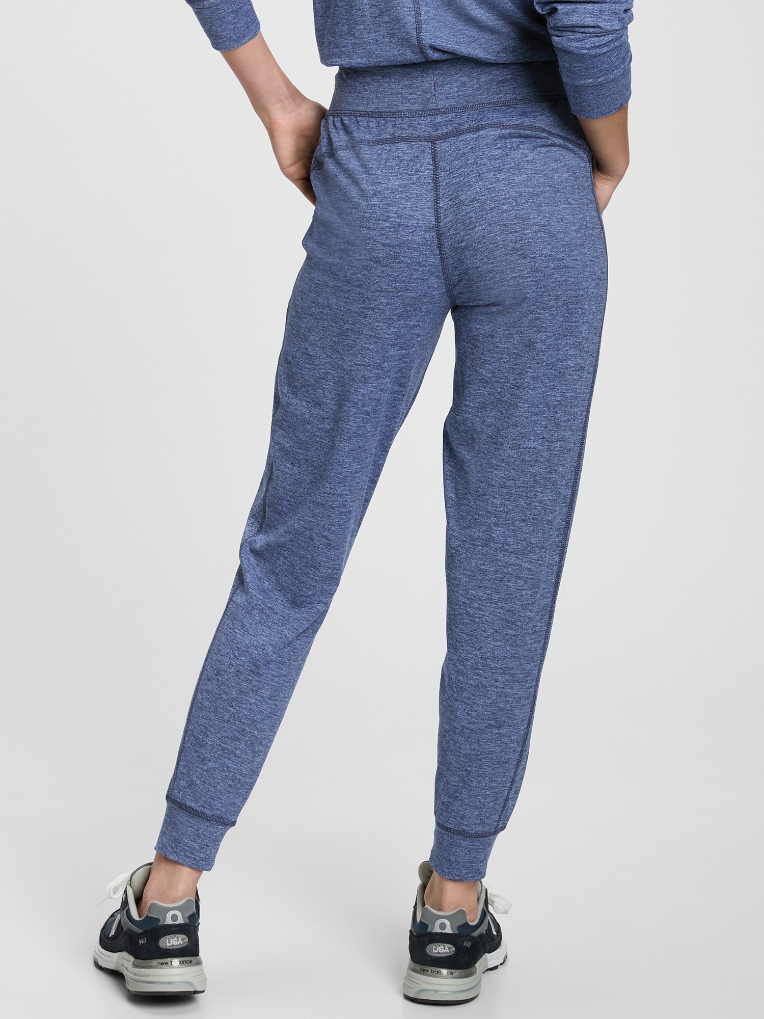 gap brushed tech jersey joggers