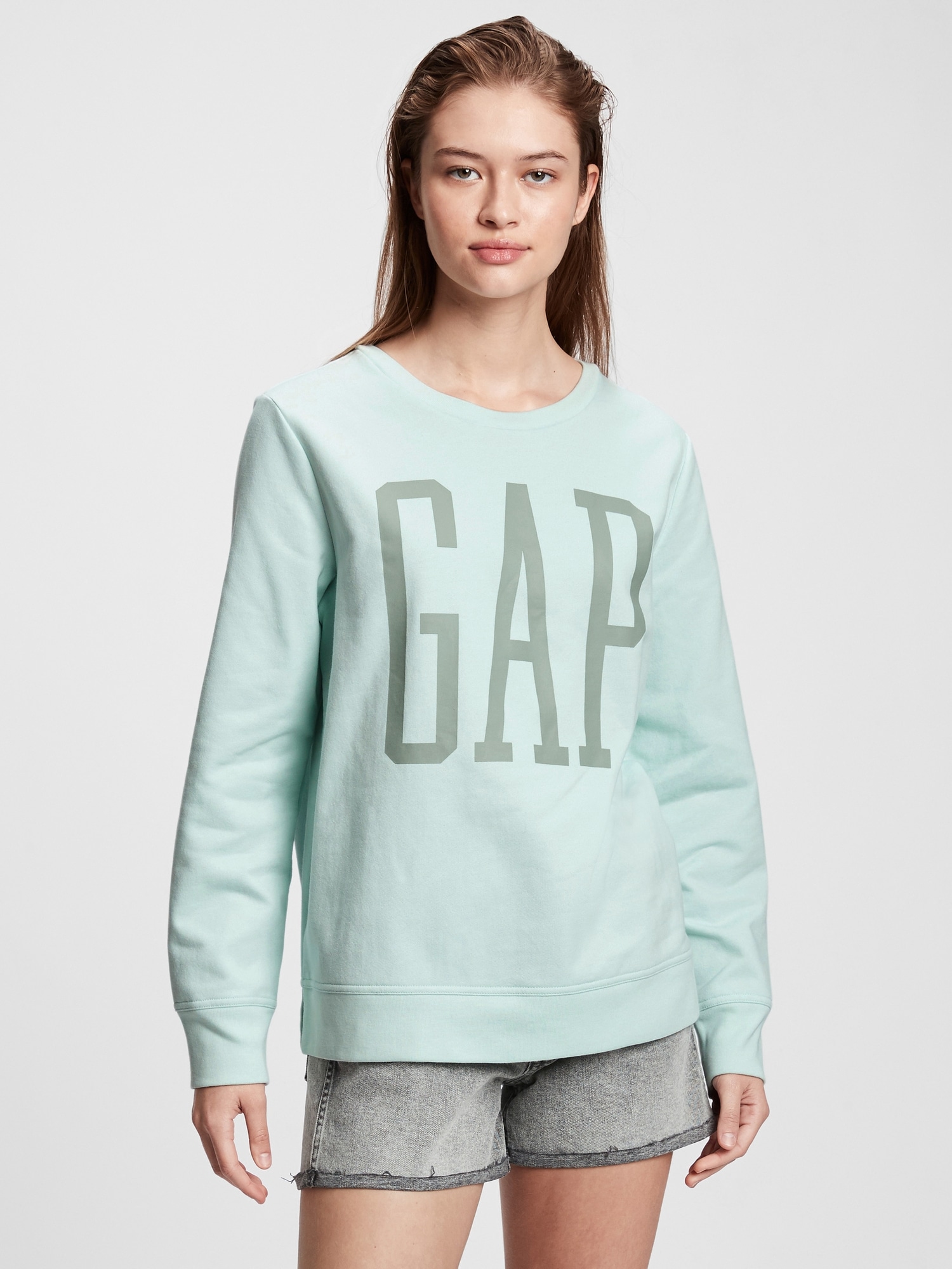 Gap Logo Crewneck Sweatshirt Gap Factory