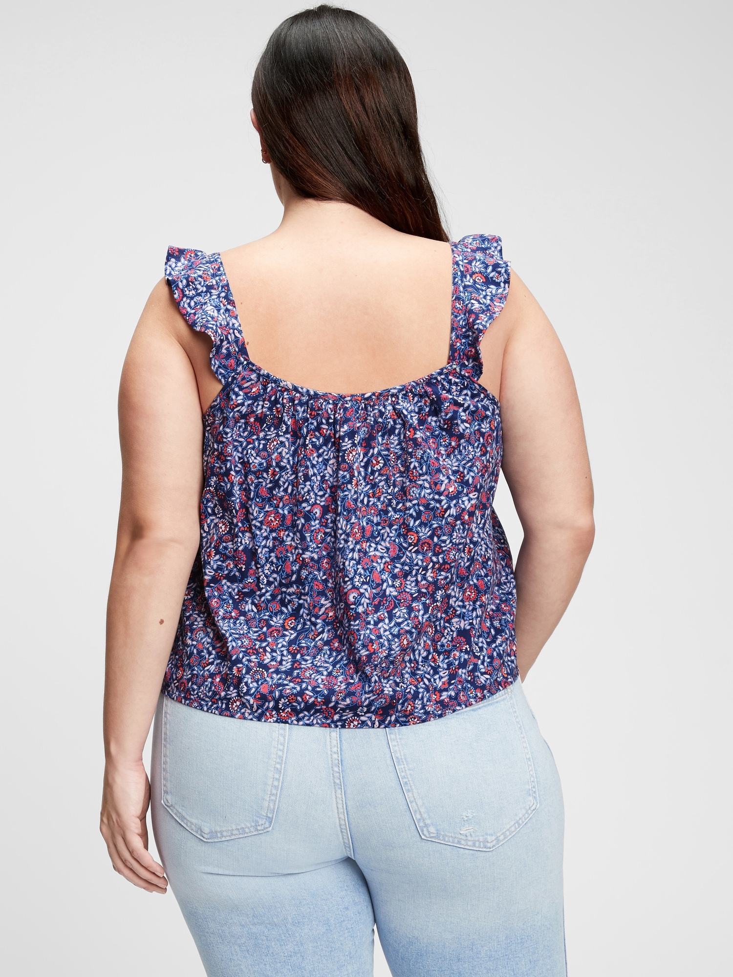 Flutter Sleeve Print Tank Top | Gap Factory
