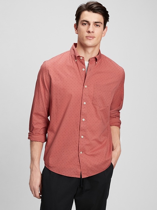 Image number 5 showing, Poplin Shirt in Untucked Fit