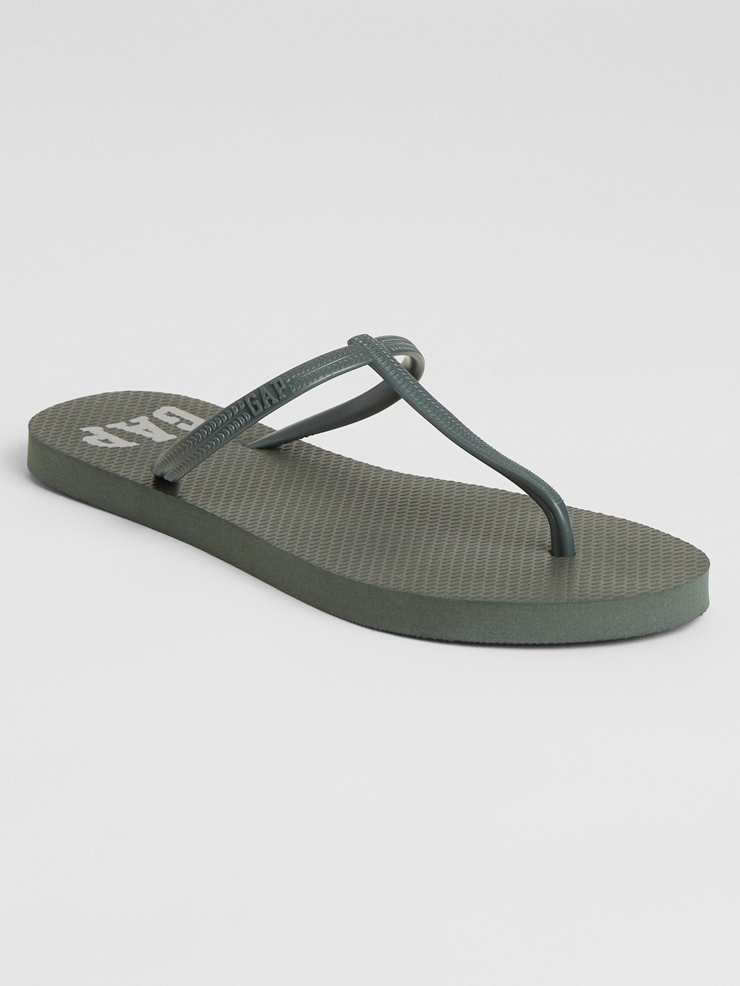 Gap Logo T-Strap Flip Flops | Gap Factory