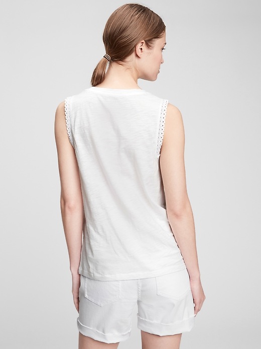 Image number 2 showing, Lace Trim Tank Top