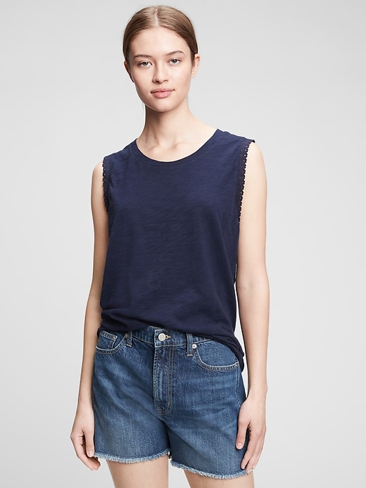 Image number 5 showing, Lace Trim Tank Top