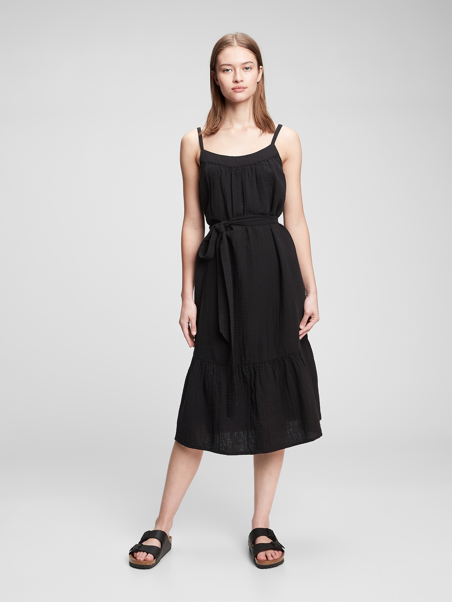 Tiered Midi Dress Gap Factory