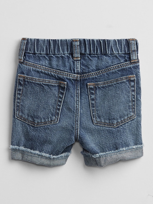 Image number 2 showing, Baby Pull-On Denim Shorts