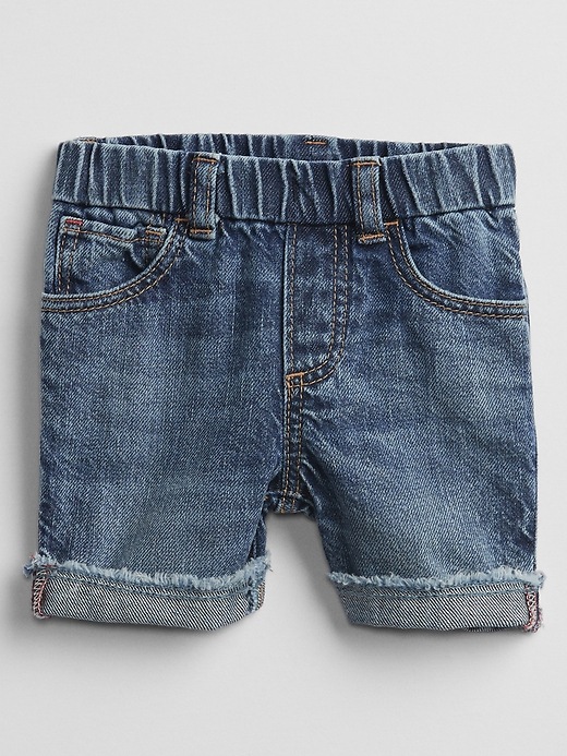 Image number 1 showing, Baby Pull-On Denim Shorts