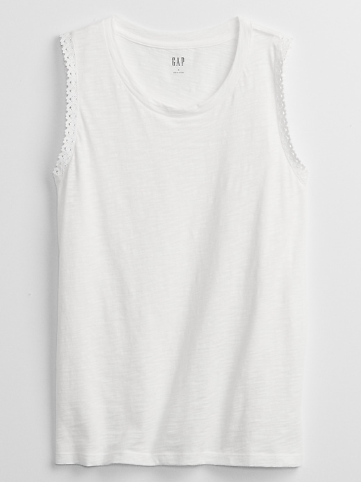 Image number 3 showing, Lace Trim Tank Top