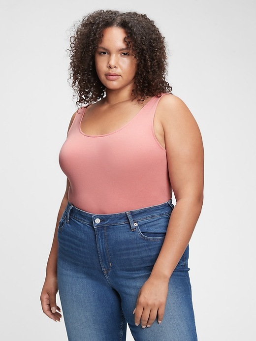 Image number 3 showing, Sleeveless Scoopneck Bodysuit