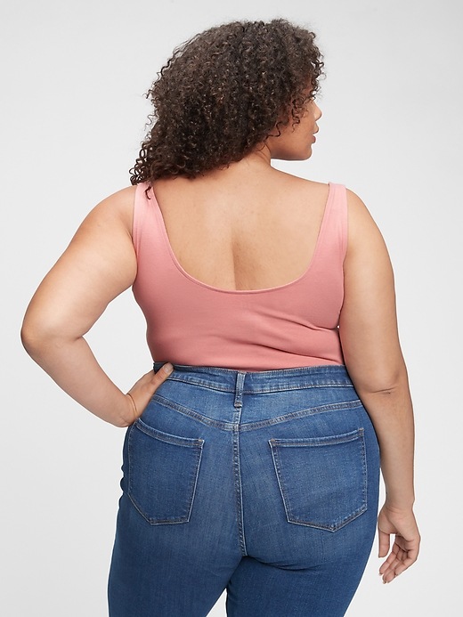 Image number 4 showing, Sleeveless Scoopneck Bodysuit