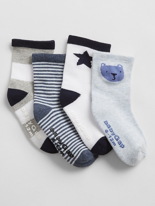 babyGap Graphic Crew Socks (4-Pack)