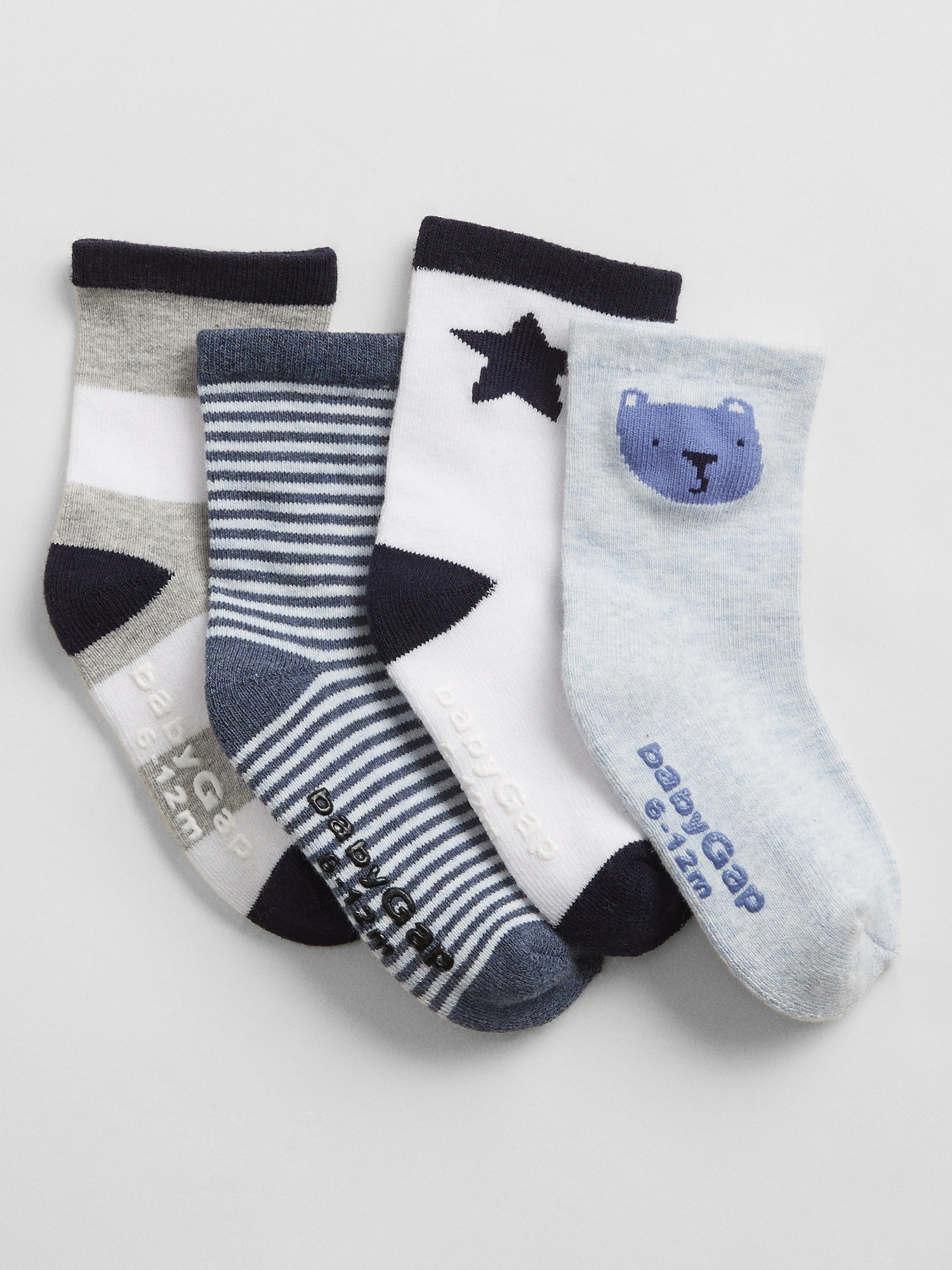 babyGap Graphic Crew Socks (4Pack) Gap Factory