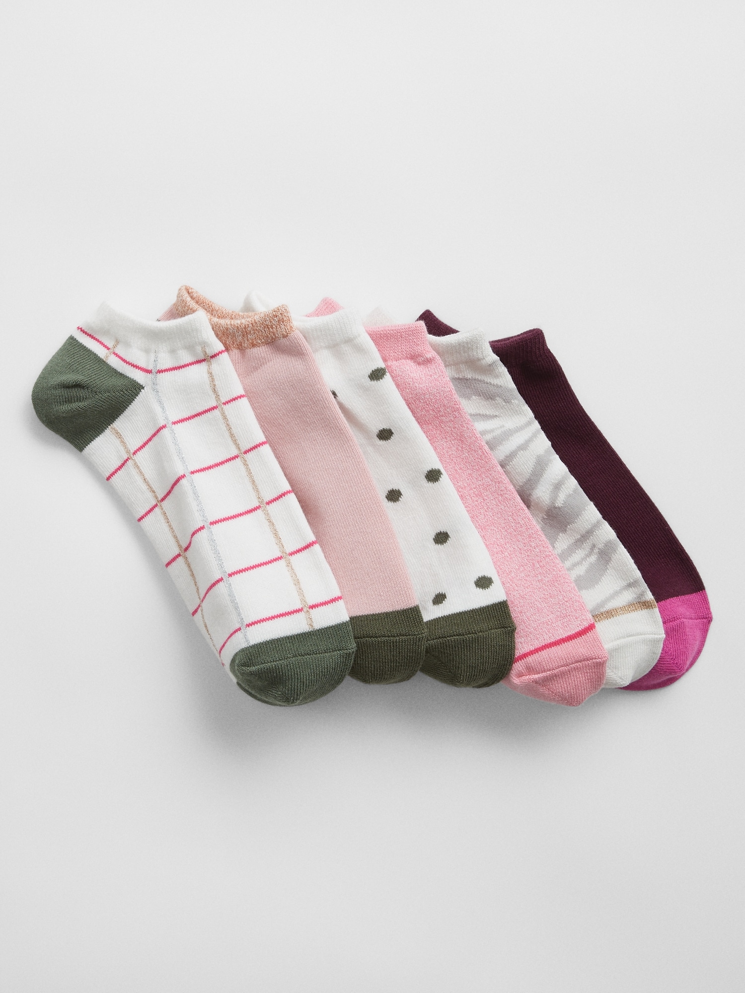 Print Ankle Socks (6-Pack) | Gap Factory
