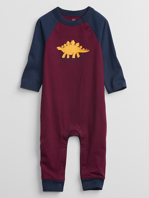 View large product image 1 of 1. Baby Dinosaur Graphic One-Piece