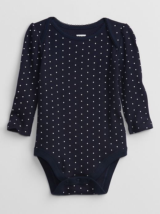View large product image 1 of 1. Baby Print Ribbed Bodysuit