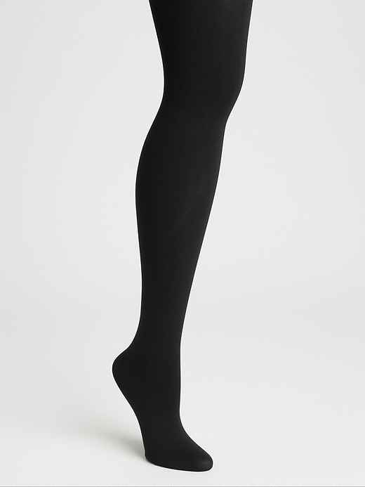 Image number 2 showing, Control-Top Opaque Tights