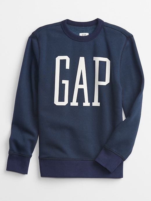 View large product image 1 of 1. Kids Gap Logo Crewneck Sweatshirt