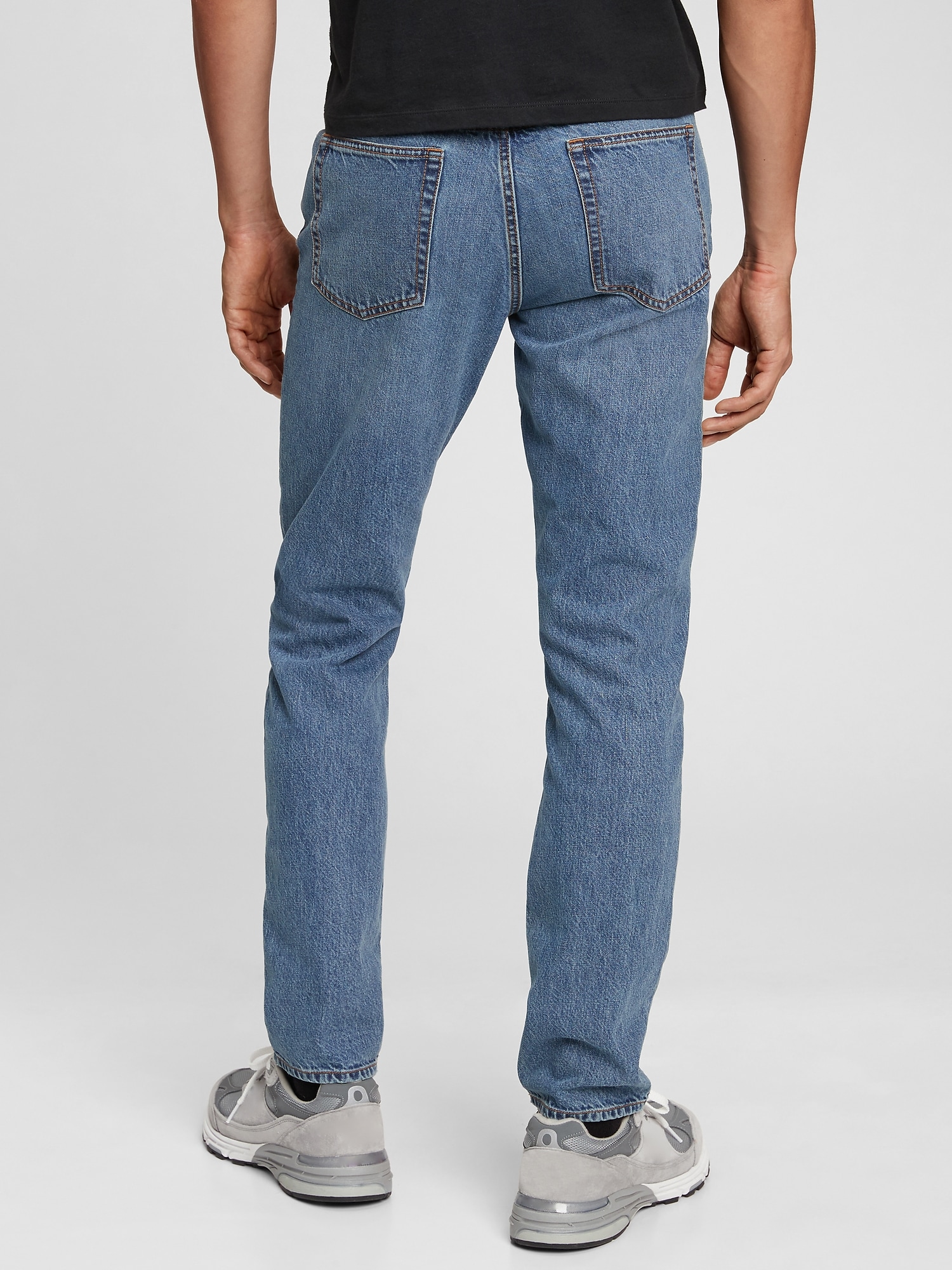 Mid Rise Slim Jeans with Washwell™ Gap Factory