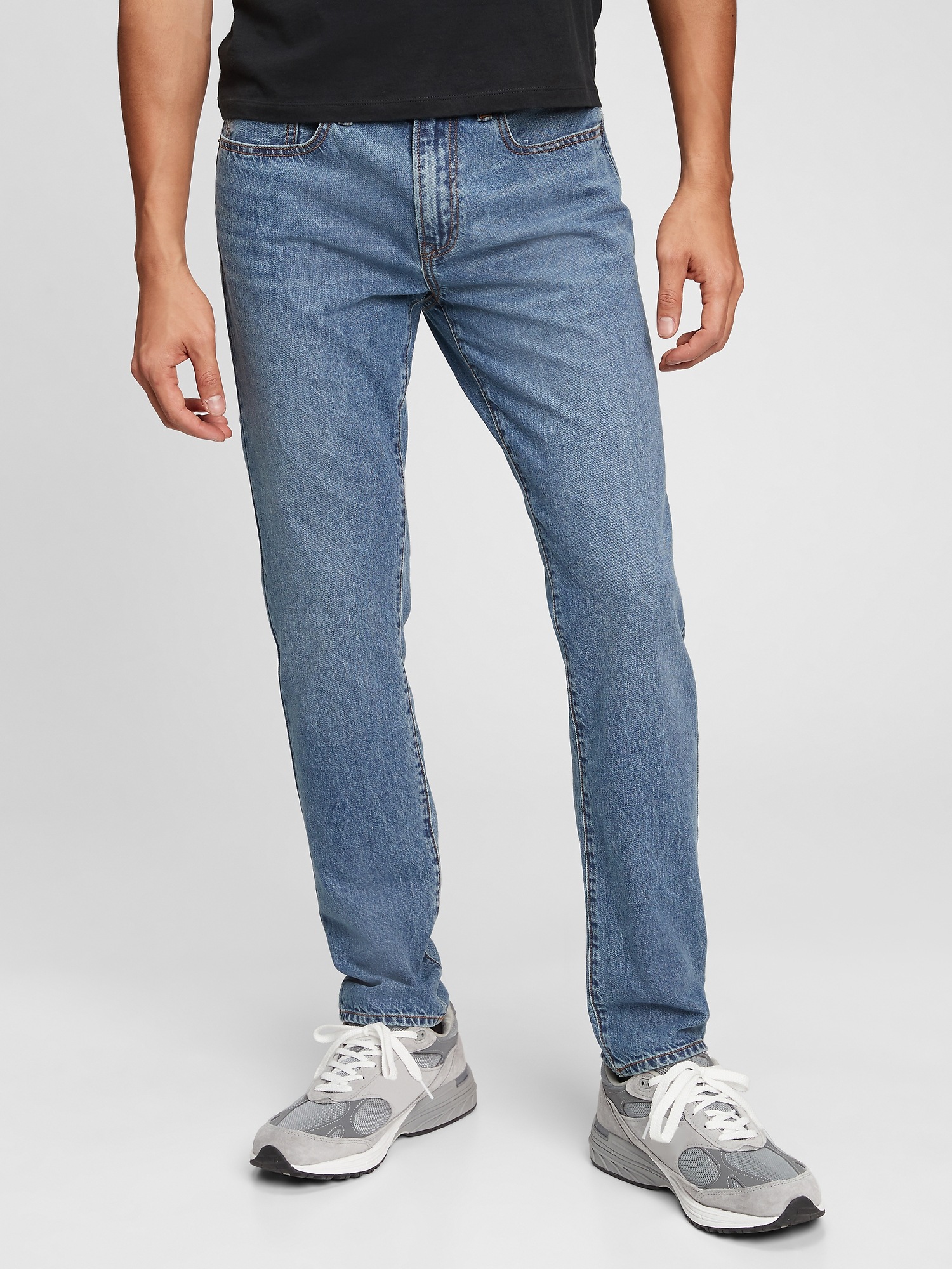 Mid Rise Slim Jeans with Washwell™ | Gap Factory