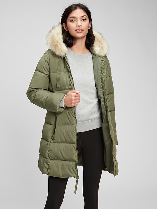 View large product image 1 of 1. ColdControl Long Puffer Coat
