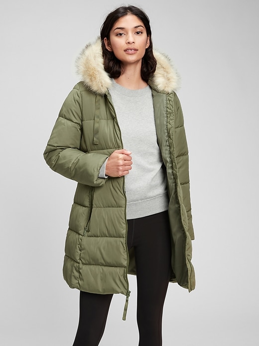 long puffer coat gap