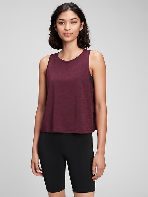 Image number 1 showing, GapFit Brushed Jersey Tank Top