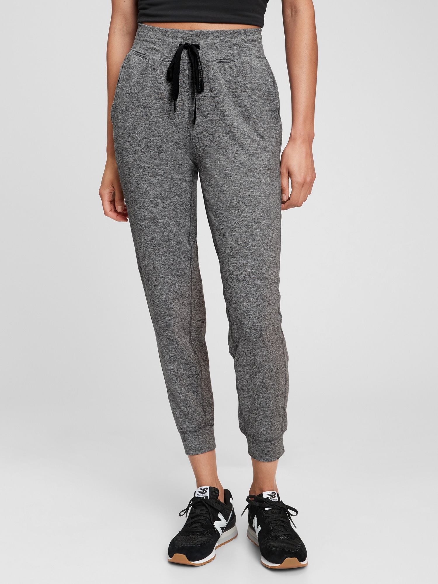 gap brushed tech jersey joggers