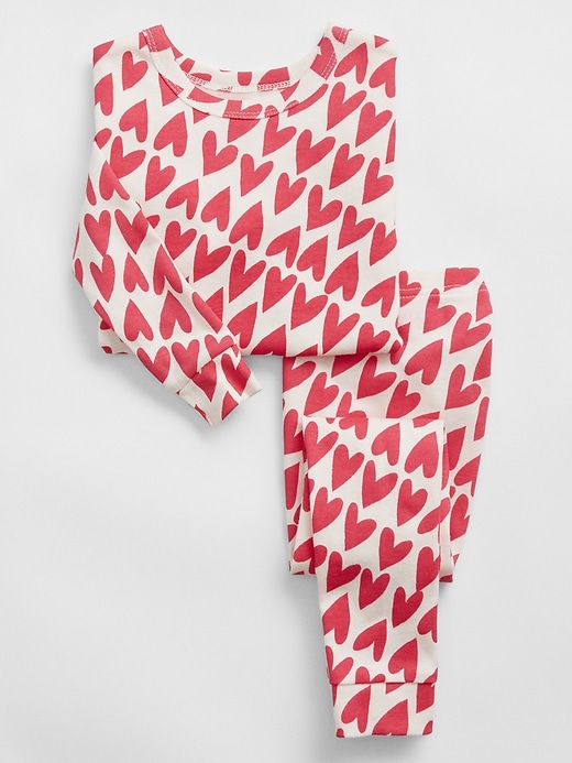 View large product image 1 of 1. babyGap 100% Organic Cotton Heart Graphic PJ Set