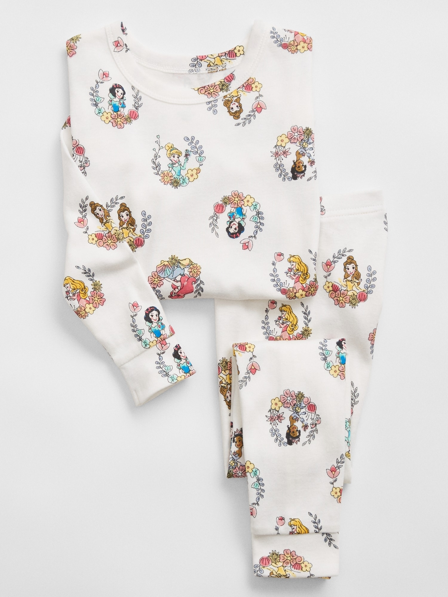babyGap Disney Princess 100 Organic Cotton PJ Set Gap Factory