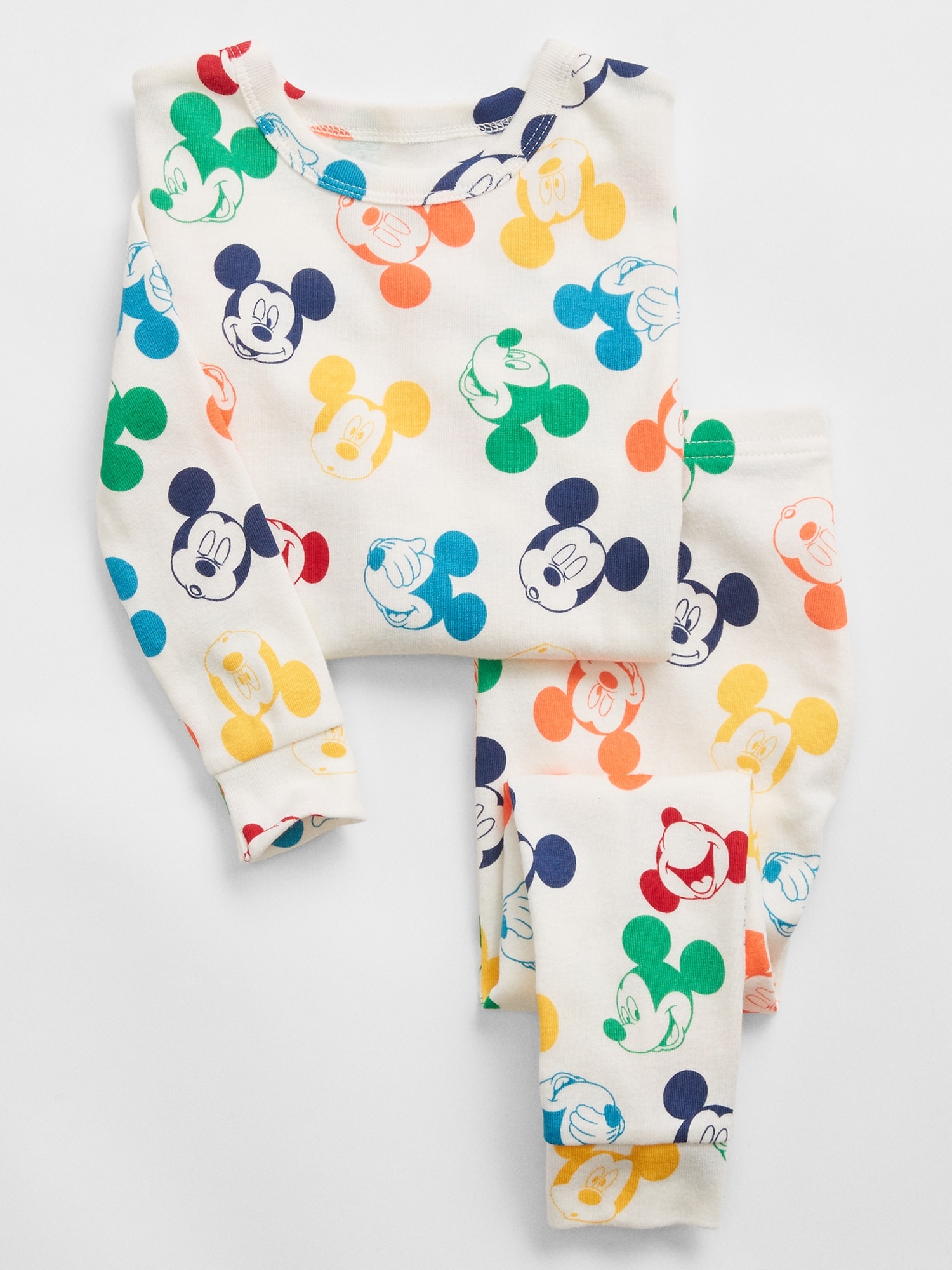 babyGap Disney 100 Organic Cotton Mickey Mouse PJ Set Gap Factory