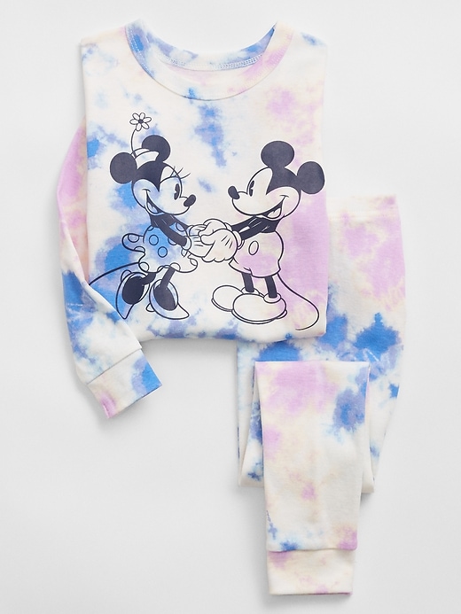 babyGap &#124 Disney Mickey Mouse and Minnie Mouse 100% Organic Cotton Tie-Dye PJ Set