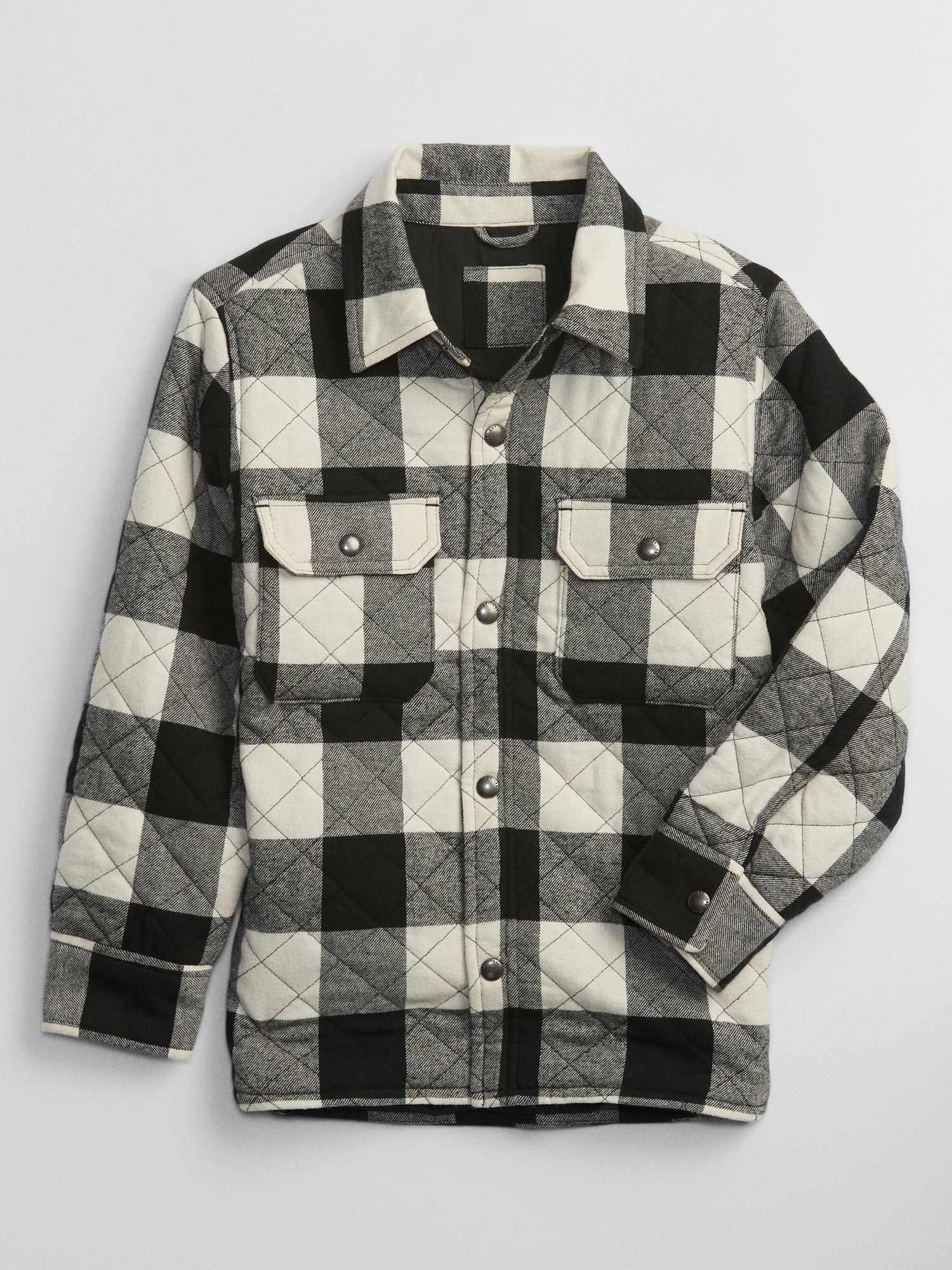 black and white buffalo plaid toddler shirt
