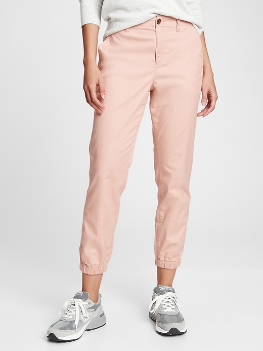 Mid Rise Girlfriend Joggers Gap Factory