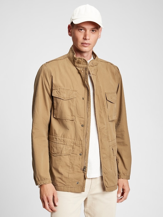 View large product image 1 of 1. Canvas Utility Jacket