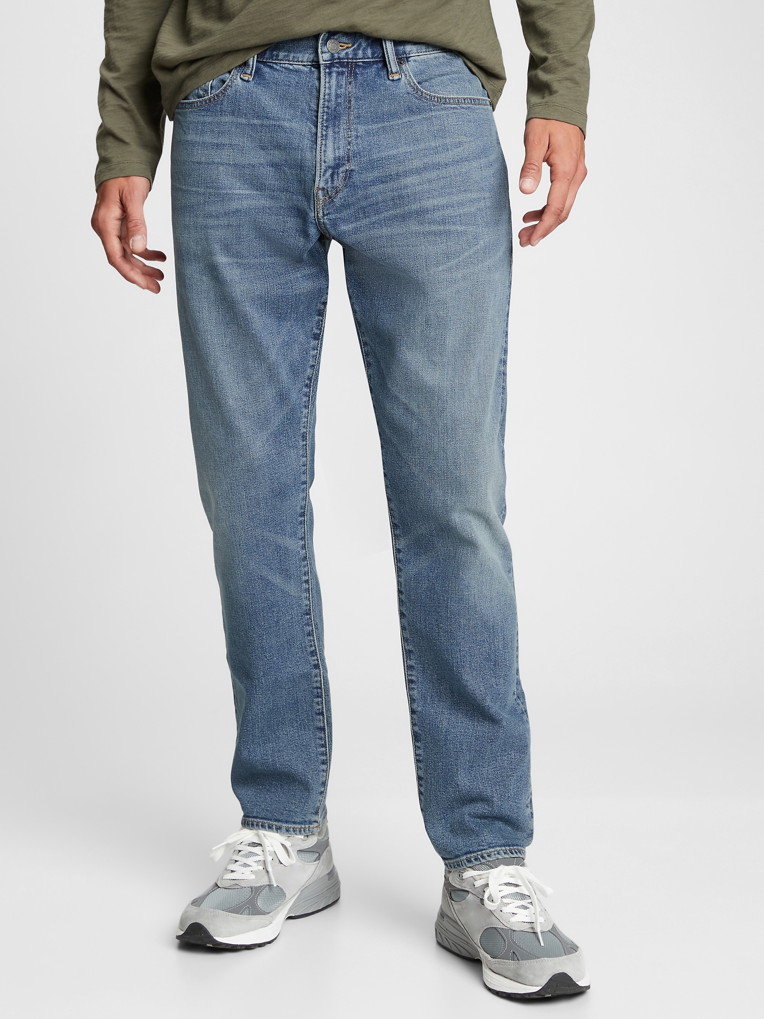 Straight Taper GapFlex Jeans with Washwell Gap Factory