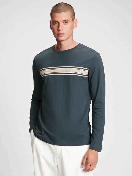Image number 1 showing, Soft Everyday Stripe T-Shirt