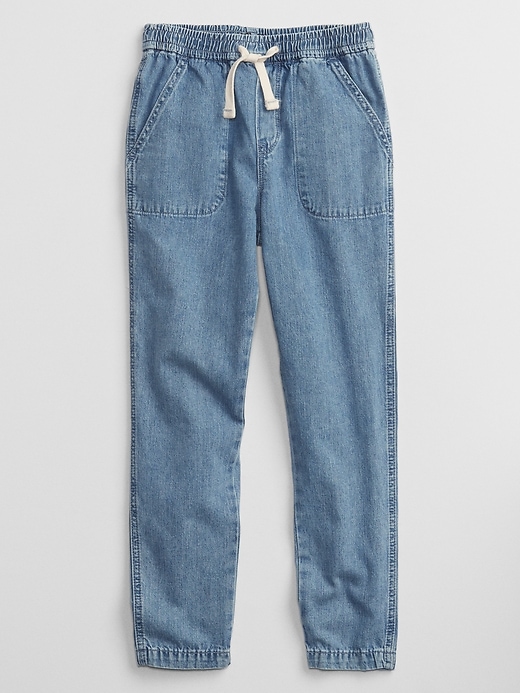 Image number 1 showing, Kids Denim Pull-On Joggers
