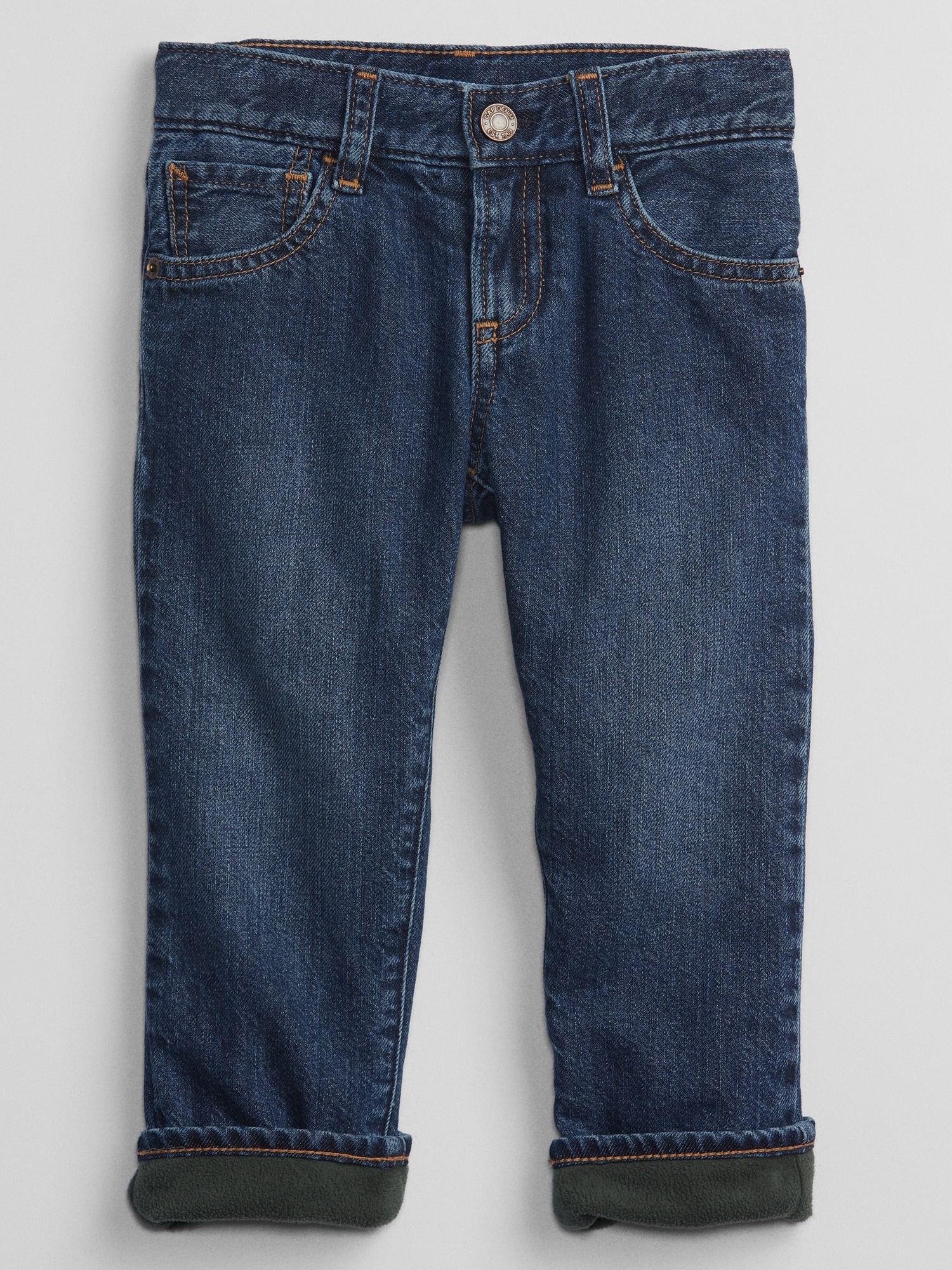 Full Blue Fleece Lined 5 Pocket Jeans | Womens Bottoms ⋆ Meltonstravel