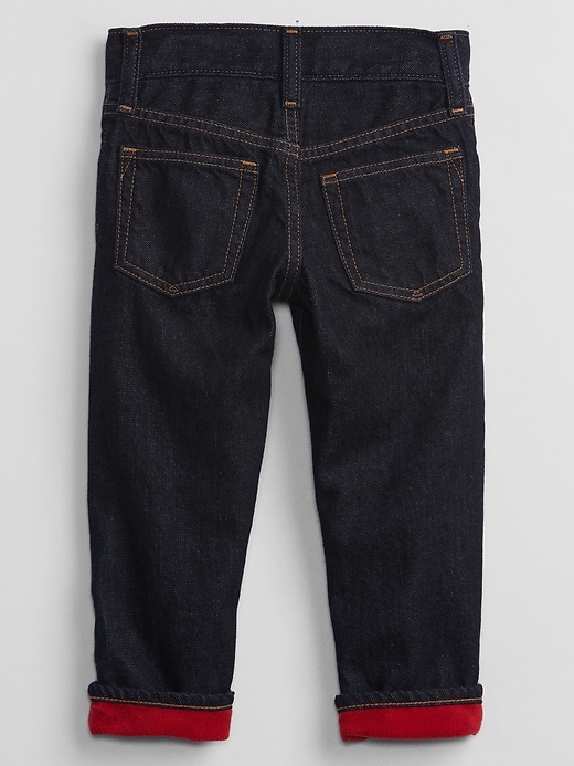 Toddler Fleece-Lined Straight Jeans Gap Factory