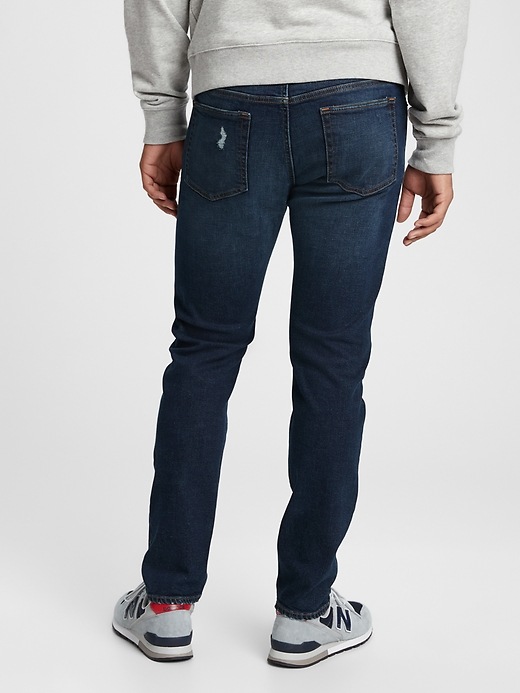 Image number 2 showing, Slim Taper Destructed GapFlex Jeans with Washwell&#153