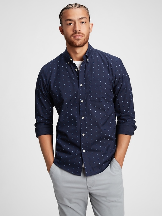 Image number 8 showing, Poplin Shirt in Untucked Fit