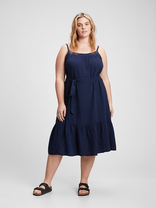 Tiered Midi Dress | Gap Factory