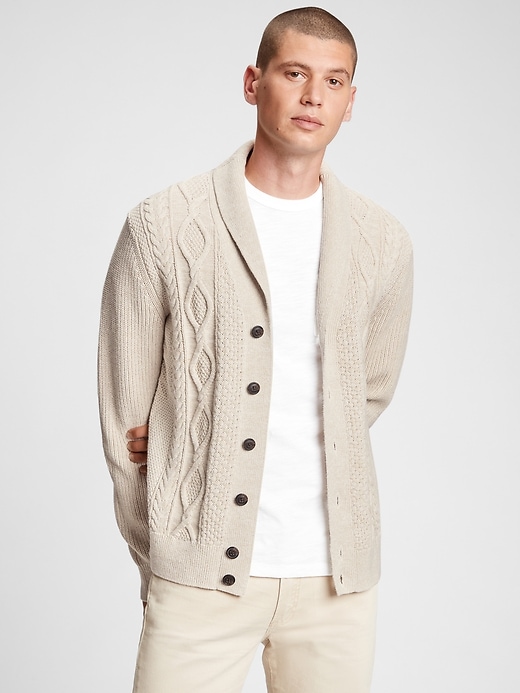 Image number 1 showing, Textured Cardigan Sweater