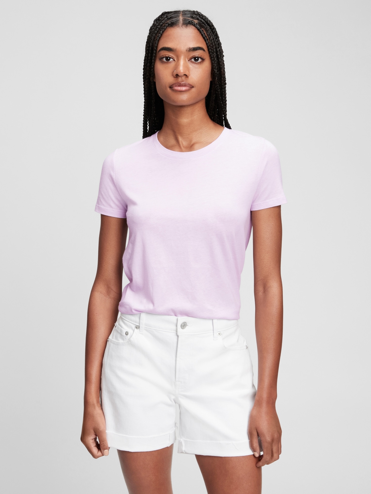 crewneck with collared shirt under