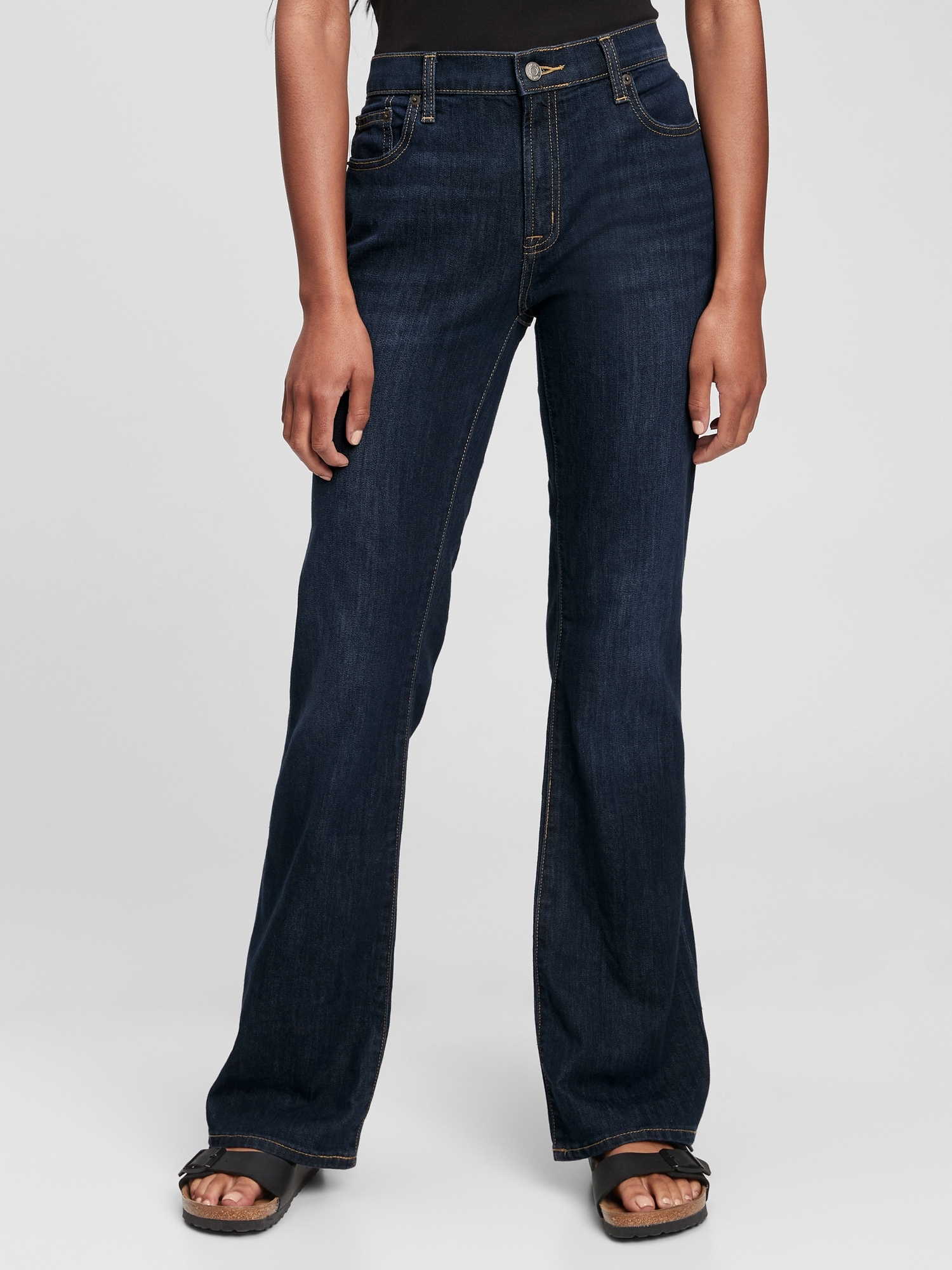 Mid Rise Bootcut Jeans With Washwell™ | Gap Factory