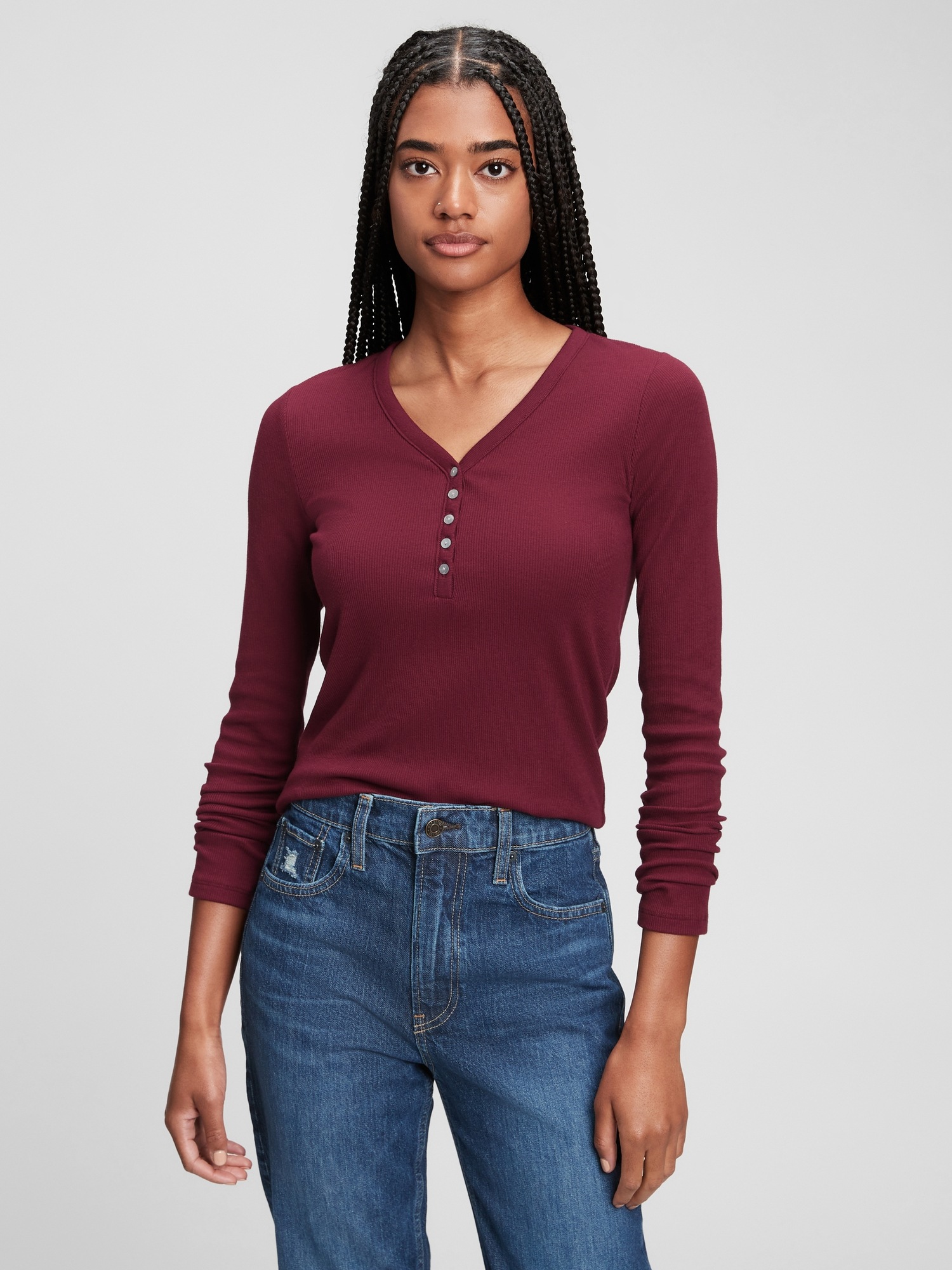 gap ribbed t shirt
