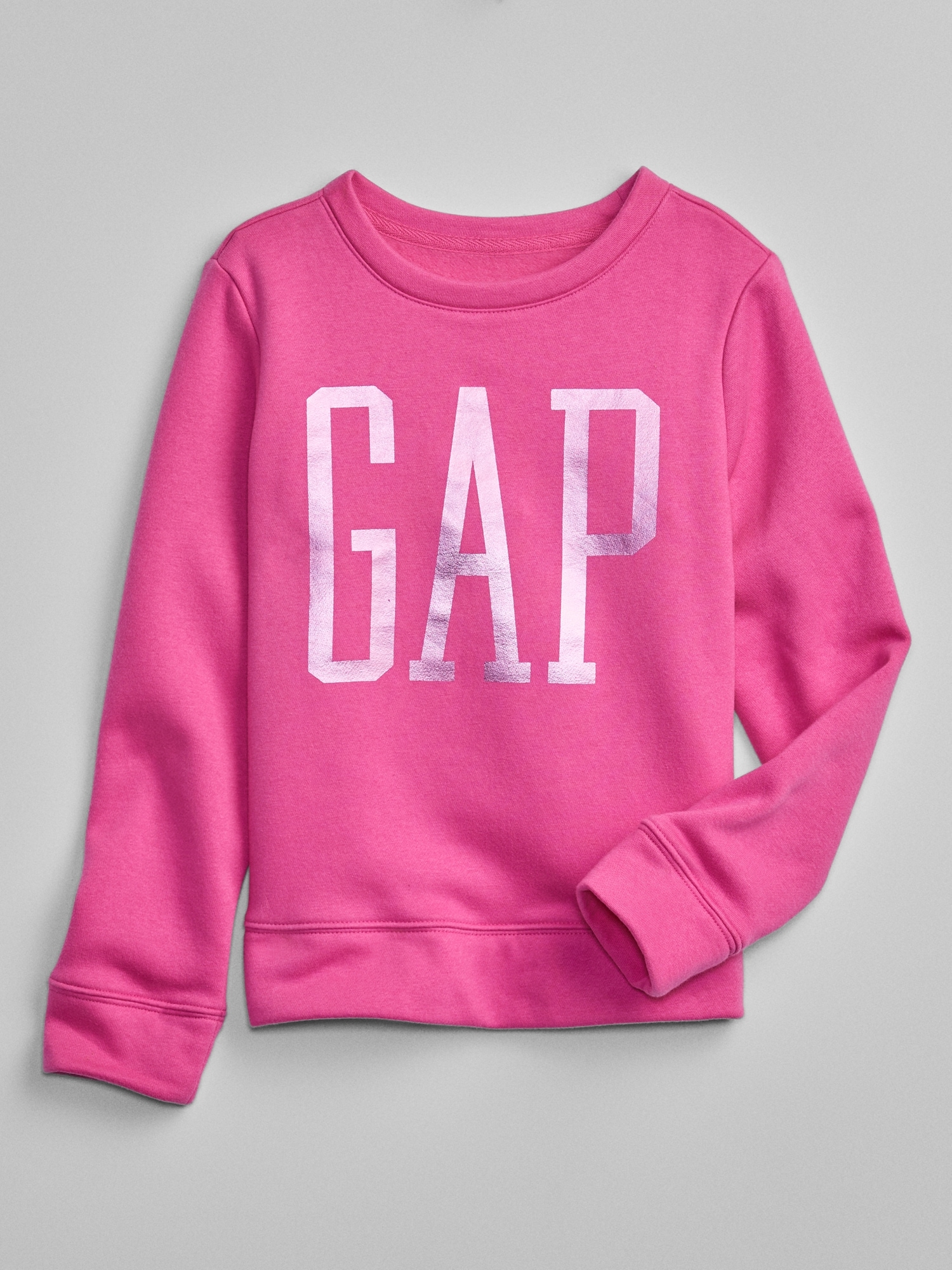 Kids Metallic Logo Crewneck Sweatshirt | Gap Factory