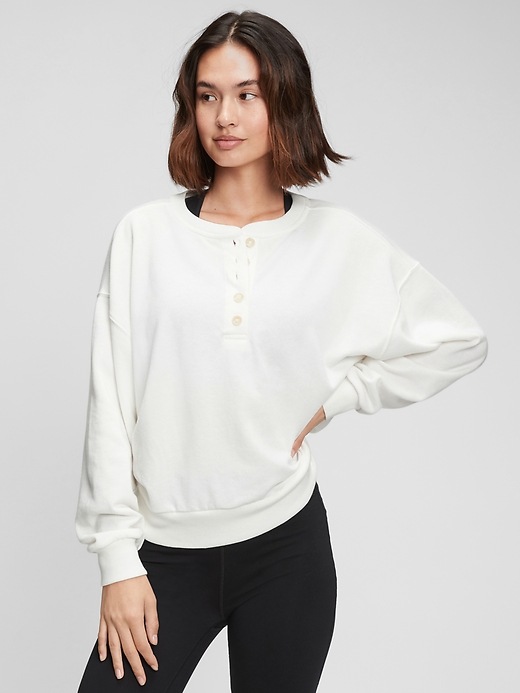 Henley Sweatshirt Gap Factory